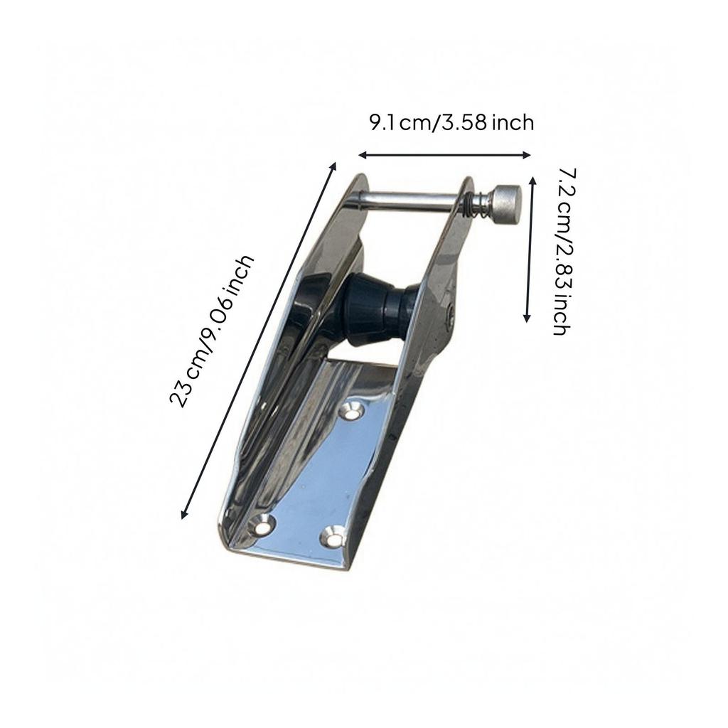 Stainless Steel Anchor Bracket Hinged Hardware Polished for Sailboats, Mariners