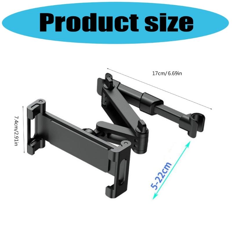 Suporte de Telefone com Apoio de Cabeça Extensível Para Bancos de Carro Suporte de Tablet Ajustável Com Braço Flexível Para Entretenimento no Banco Traseiro