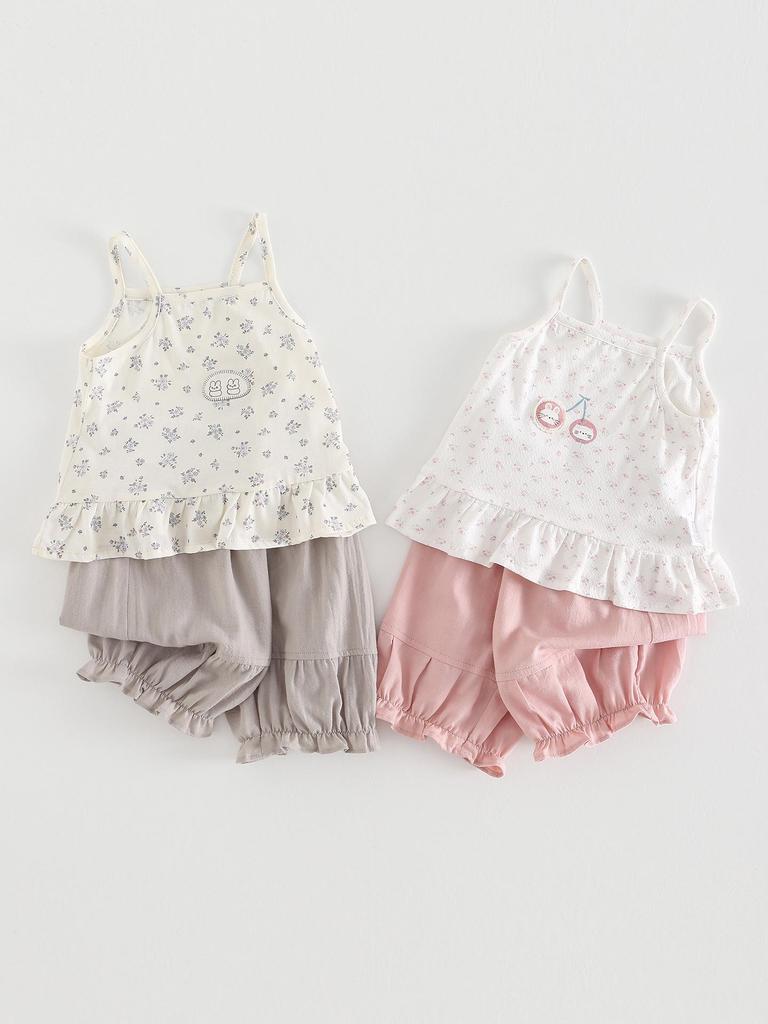 Stylish Summer Tank Top & Pants Set for Girls – Lightweight & Breathable Two-Piece Outfit