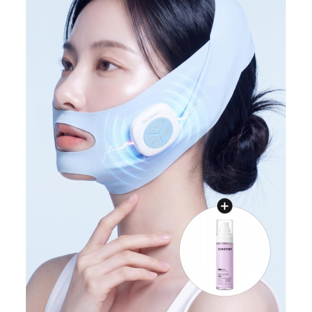 Face Factory Olly Shot V Band Mid Eye Throat Reduction Lifting Face Line Massager + Melting Shot Gift