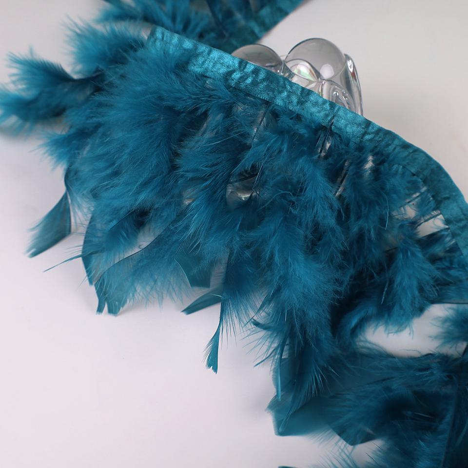 10 Meters Turkey Feathers for Clothes DIY Marabou Feather Fringe for Needlework Party Plume Handmade Mirror Home Decor Wholesale