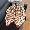 91Cm square scarf silk scarf women's new literary and fashion scarf accessories autumn and winter retro versatile shawl