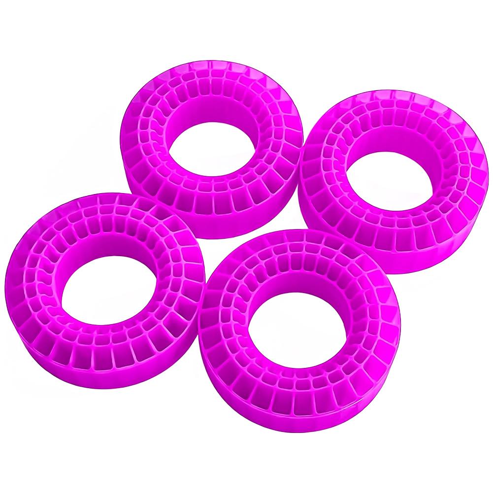 

4pcs Silicone Rubber Insert Foam Fit 1.9in Tires for 1/10 RC Crawler Yellow