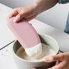 Round Edge Clear Scale Cream Scraper Silicone Ergonomic Multi-use Dough Cutter for Kitchen