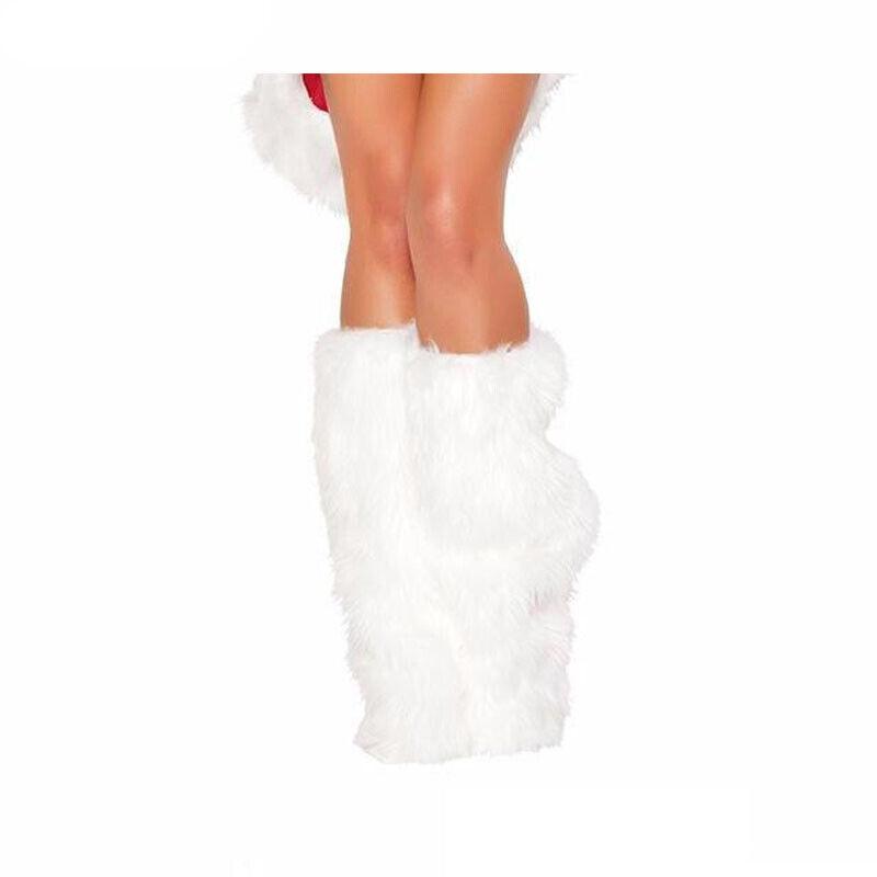 One-Shoulder Dress Long-sleeve Strapless Santa Claus Short Skirt Off Shoulder Xmas Christmas Club Party