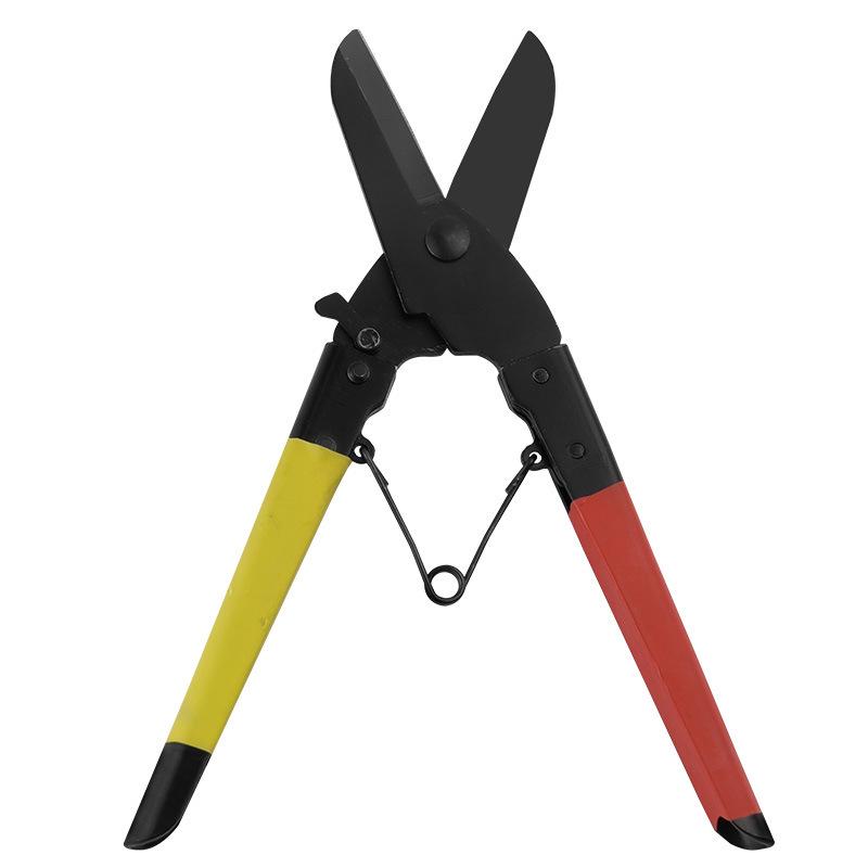 High Carbon Steel Tin Snips: Multi-Purpose Metal Shears & Wire Cutters Blackened High Carbon Steel Tin Snips - 245mm
