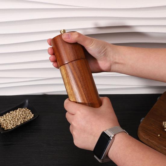 2Pcs Pepper Grinder Manual Salt Pepper Mill Set with Adjustable Coarseness Refillable Ceramic