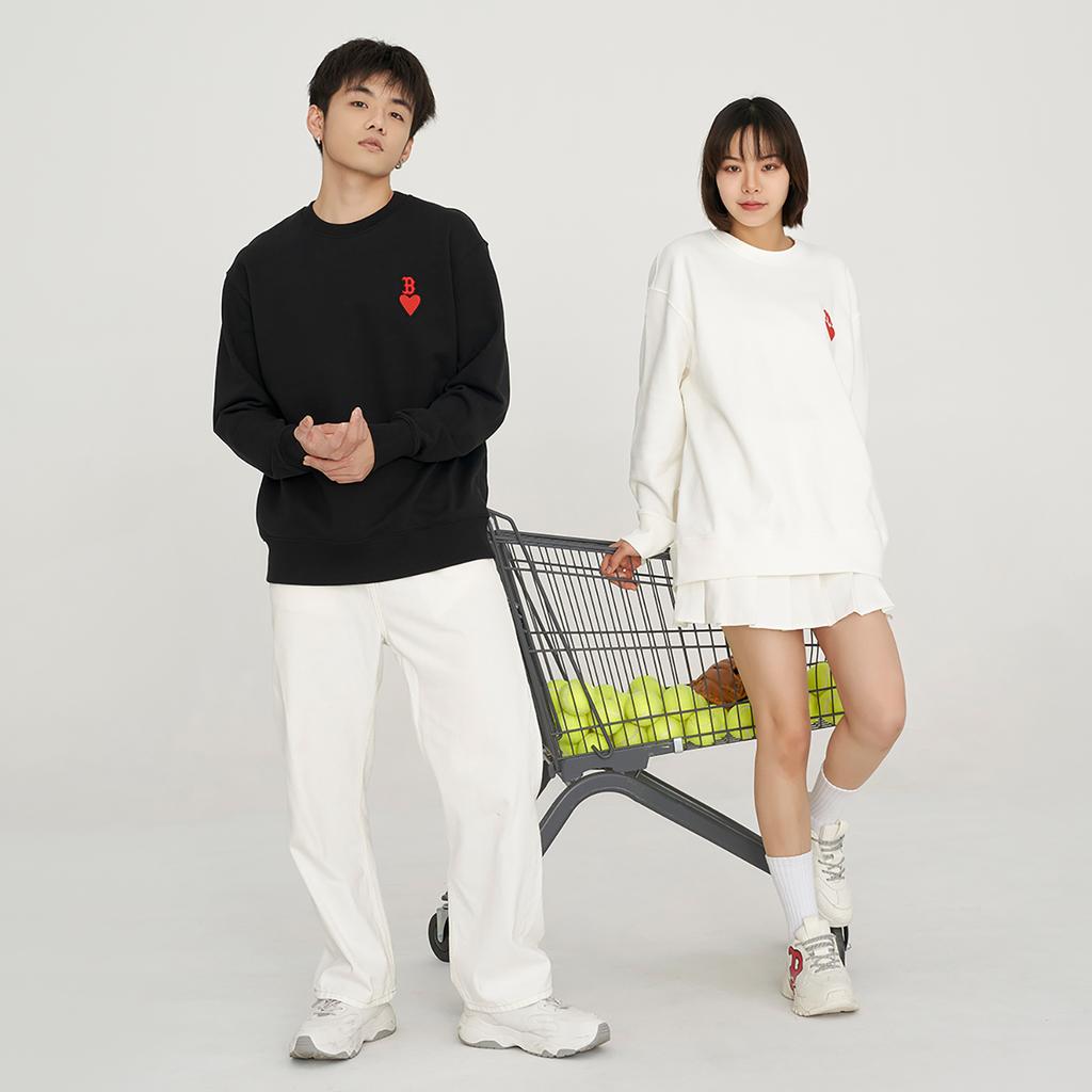 New MLB Sweatshirt Unisex Gift Box Set Included Cream 3AMTH0131-50CRS