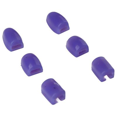 6 pezzi di rialzi per tasti del sassofono in silicone, comodi cuscinetti per dita e pollice, colore viola.