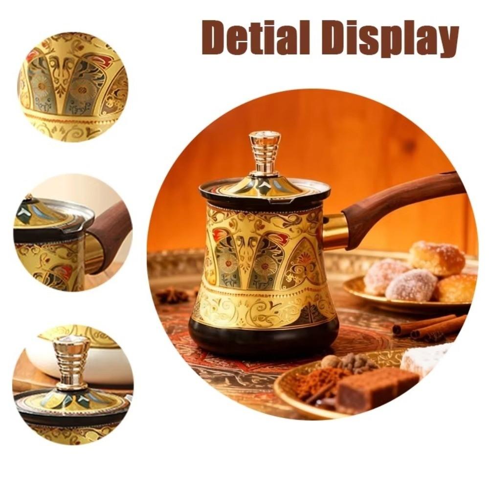 Edelstahl Türkische Kaffeekanne 350/550/720ml Buttererwärmer Universelle Milchteekanne Küchengebrauch