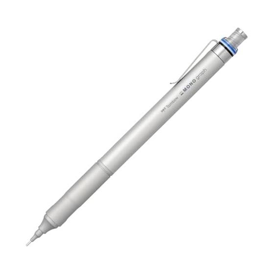 Tombow Mechanical Pencil 0.3mm MONO Monograph Fine (Wide Vision/Low Center of Gravity) Silver DPA-111A