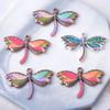 10pcs/lot Bohemian Style dragonfly Charms Alloy Colorful Animals Ear Necklace Pendant DIY  Jewelry Earring Components