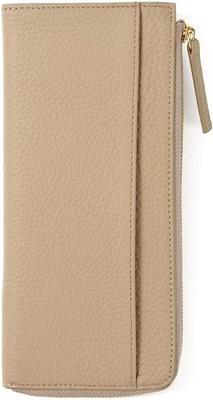 World Closet Women's Long Wallet, "Wind Era" Colored Pencil Wallet, L-Shaped Zipper, Holds 24 Cards, Large Capacity, Crocodile Embossed Enamel, with