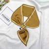 2025 Neckerchief Female Luxury Square Scarf for Women Silk Shawl Satin Hijab Fashion Wraps Hair Bands Ribbon Headband Bandana