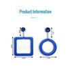 Aquarium Feeding Ring Fish Tank Station Floating Food Tray Feeder Square Circle Accessory Fish Food Feeder Suction Cup black