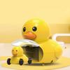 Children's ejection inertia toy car, Little Yellow Duck model ejection mother child car, puzzle parent-child interactive toy gif