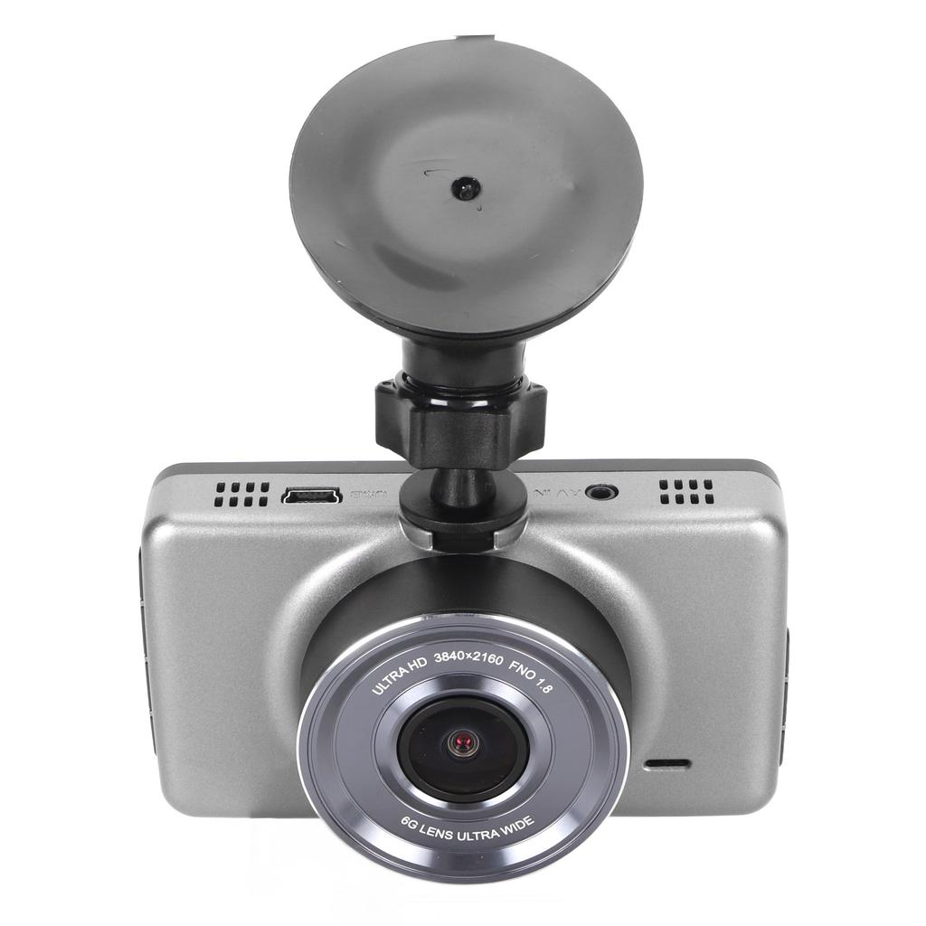 Car Dash Cam 4K WiFi 3in IPS Screen 170 Degrees Wide Angle Night Vision G Sensor Loop Recording WDR