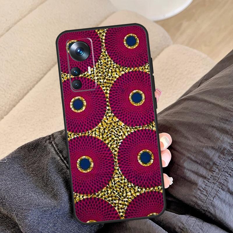 African Wax Print For Xiaomi POCO C65 F5 X5 X4 X3 Pro F3 F4 M5s Mi 14 13 Pro 11T 12T 13T 12 Lite Phone Case