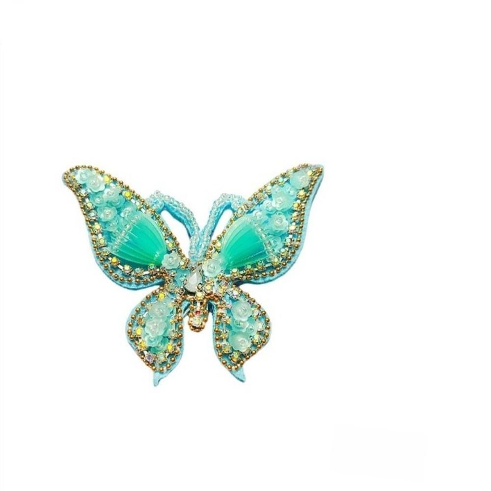 Handmade Beaded Butterfly Appliques DIY Sequin Patch New Clothing Decoration Patch Bag Decoration 6