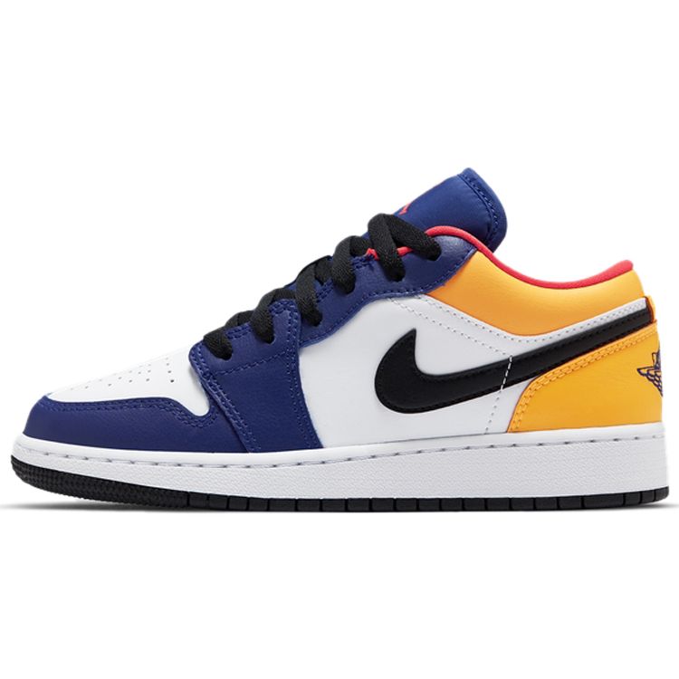 

Детские кроссовки Air Jordan 1 Low GS Royal Yellow White Track-Red Deep-Sapphire-Blue 553560-123