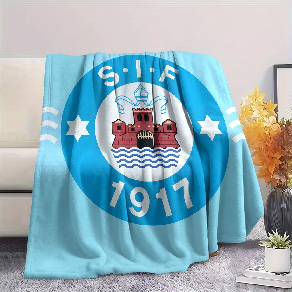 Silkeborg Sports Association  Print Flannel Blanket, High quality Comfortable for All Seasons, Home Decor, Warmth and Comfort