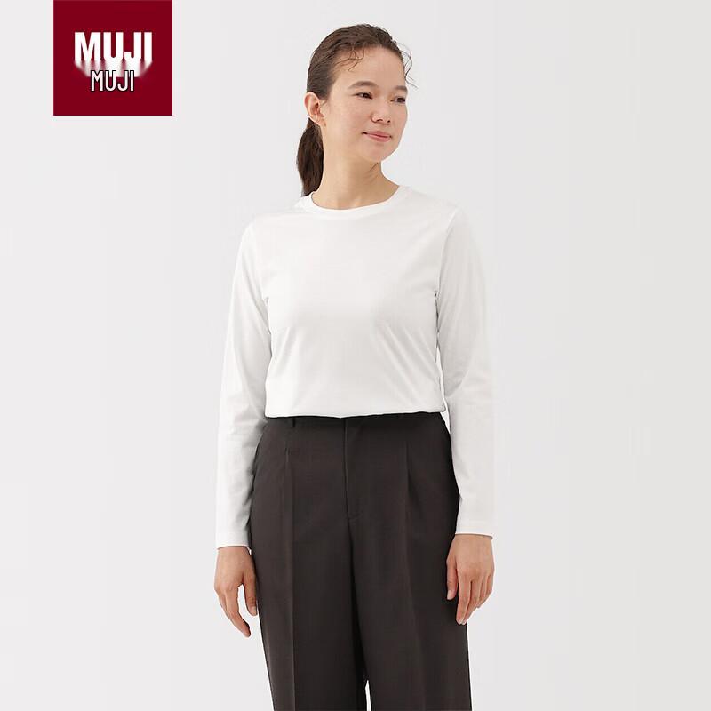 MUJI Women s Tenjiku Knit Long Sleeve T-Shirt L