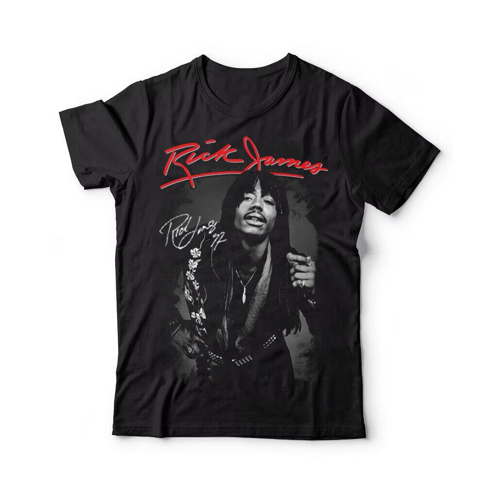 Rick James Shirt Signature Gift For Fans Black All Size TShirt NY059 Unisex T-Shirt L