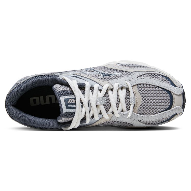 Mizuno Retro Functional Shock Absorbing Non-Slip Wear-Resistant Breathable Low-Top Running Shoes Unisex sneaker Gray Silver Blue D1GH232105
