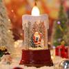 Christmas Luminous Candle Lights Creative Flowing Water Lights Desktop Ornaments Christmas Children's Gift Decorations