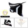 Oenux 10PCS Sea Life Animals Ray Devilray Mantaray Model Action Figures Figurines Ocean Marine Aquarium Education Kids Toy Gift