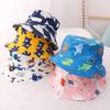 Cute Kids Outdoor Bucket Hats Children Sun Hats with Windproof Rope Cotton Baby Caps for Boys Girls Caps Summer Hat for Kids