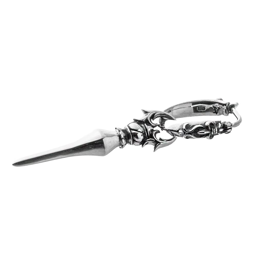Artemis Kings AKE0103 Spear Earrings Silver Accessories for Men and Brand Hoop Drop 925 (Single Ear) - Women, Jewelry, Silver, Earrings, Earrings,