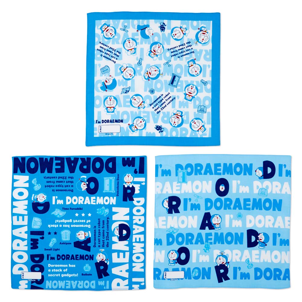 

Набор из 3 платков с именем Sanrio Doraemon