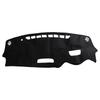 Black Polyester Car Non-Slip Dashmat Dashboard Cover Pad Protector with HUD Hole Fit for Mazda CX-3 2015- Left hand Drive