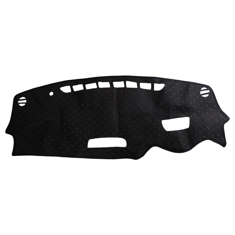 Black Polyester Car Non-Slip Dashmat Dashboard Cover Pad Protector with HUD Hole Fit for Mazda CX-3 2015- Left hand Drive