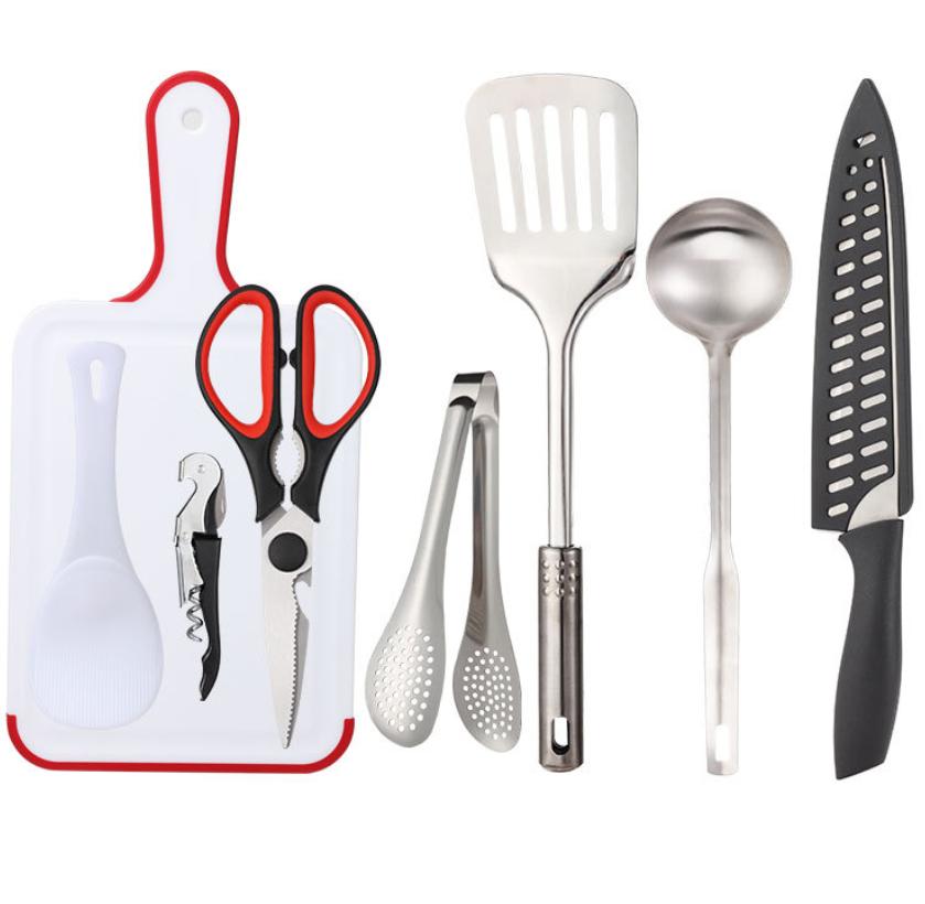 Stainless Steel Outdoor Cookware Set Handbag Picnic Bag Portable Tableware Storage Bag Camping