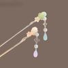 Classics Chinese Style Tassels Flower Hair Stick for Women Fashion Metal Handmade Hairpin Antique Hanfu Hairpin Hair Accessories