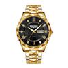 Men's watch waterproof double calendar luminous business watch quartz watch
