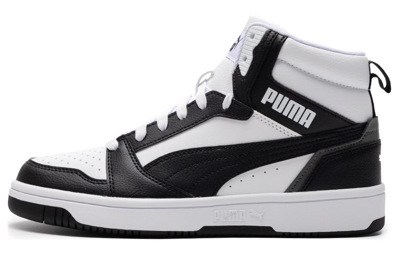 PUMA Rebound V6 White Black Grey 392326-01 40