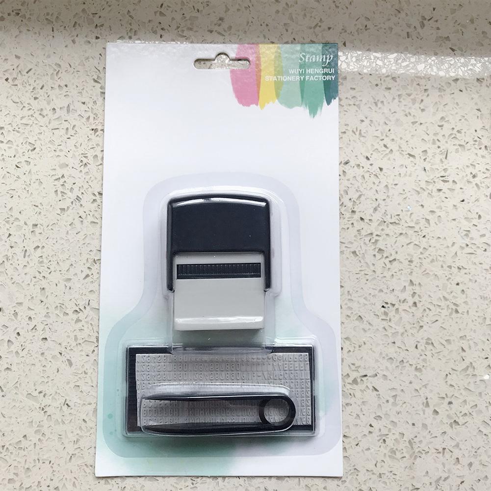 

Rubber Stamp Kit DIY Custom Personalized Self Inking Business Address Name Number Letter Stamp Handicrafts Printing Rubber Stamp чорний