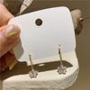 Korea Dongdaemun Fashion Fringed Personality Diamond Flower Ear Buckle Earrings Internet Celebrity Temperament Design Ear Jewelry Women