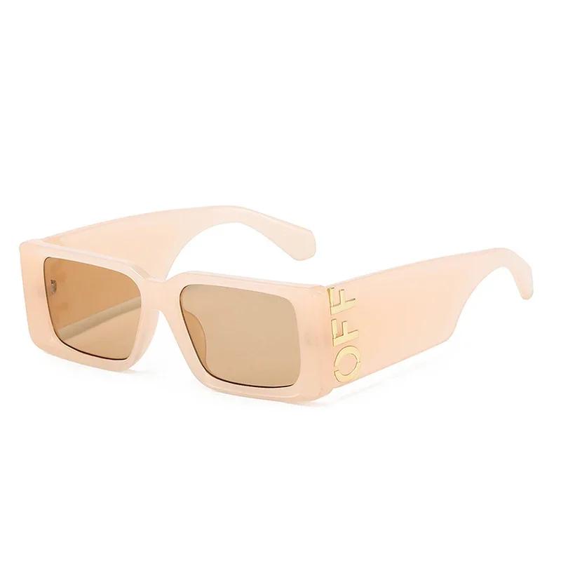 Luxury Designer Sunglasses Women Oversized Letter Shades Vintage Square Glasses Fashion Brand Summer Trendy