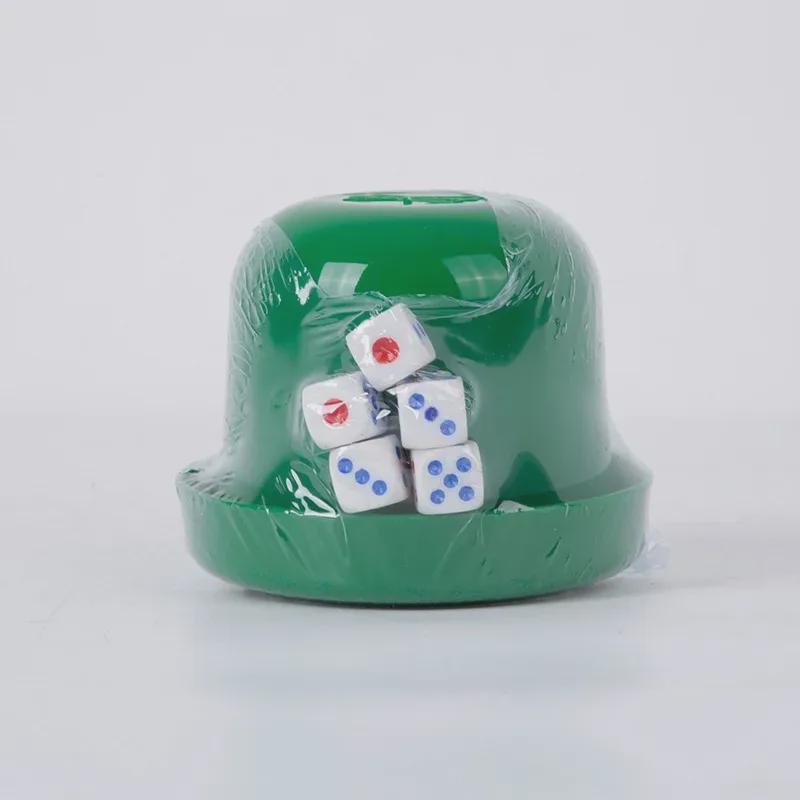 Set di bicchieri colorati in plastica PP per mamma e bambino, con dadi e bicchiere, confezione KTV.