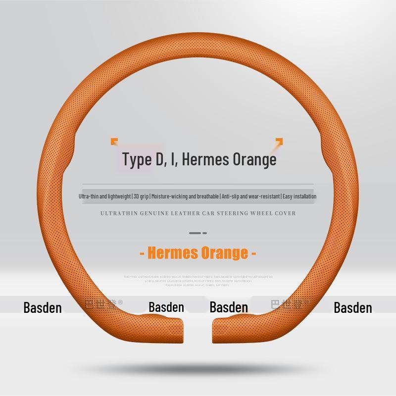 Genuine Leather Ultra-Thin Steering Wheel Cover for Nio ES6, ES8, EC6, ET5, ET7, ES7, ES5