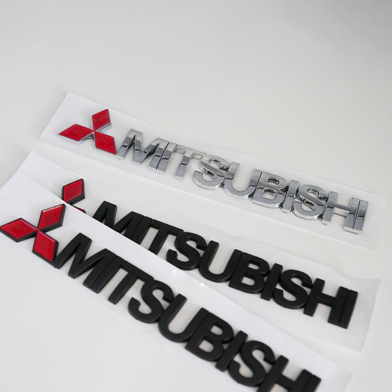 Auto 3D Aluminium Abzeichen Auto Styling Karosserie Auto Seite Kotflügel Dekorative Aufkleber Für MITSUBISHI Lancer EX Competition Outlander ASX