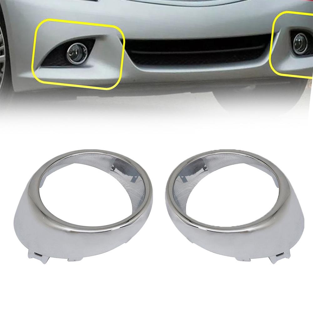 2Pcs Car Fog Light Bezel Trim For INFINITI For G37 M56 M37 G25 2011-203 For Q70 2014 Fog Lamp Bezel Trim Front Left&Right