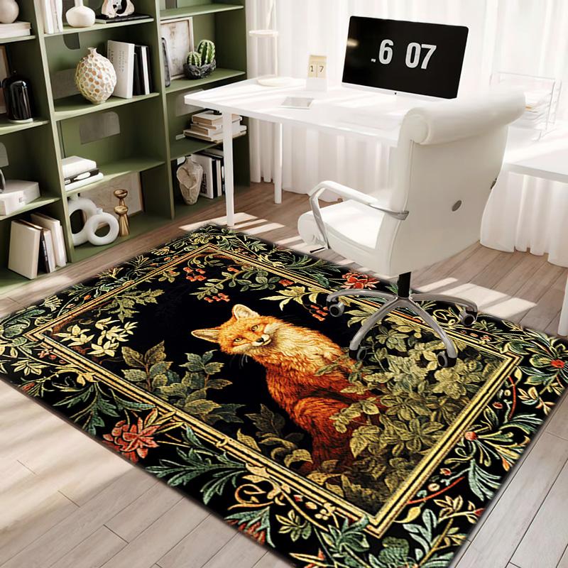 Fox Floral Frame Carpet Is Suitable For Living Room And Bedroom Doormats Office Balcony Decorative Carpet A10