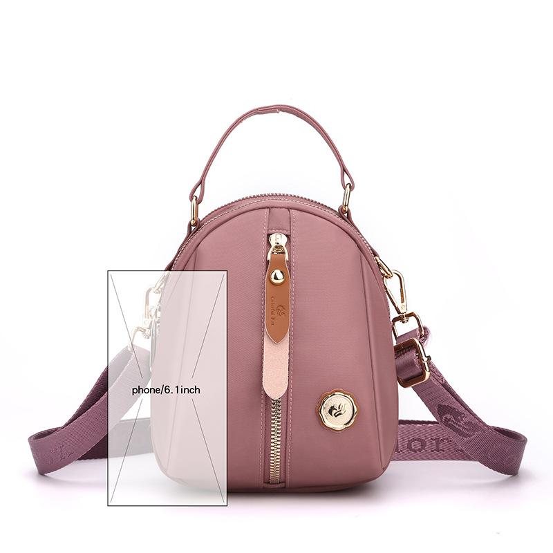 New Women's Shoulder Bag Outdoor Leisure Mobile Phone Change Bag Anti-splashing Nylon Messenger Bag