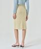 Pilot Breco Jacquard Midi Skirt (Beige)