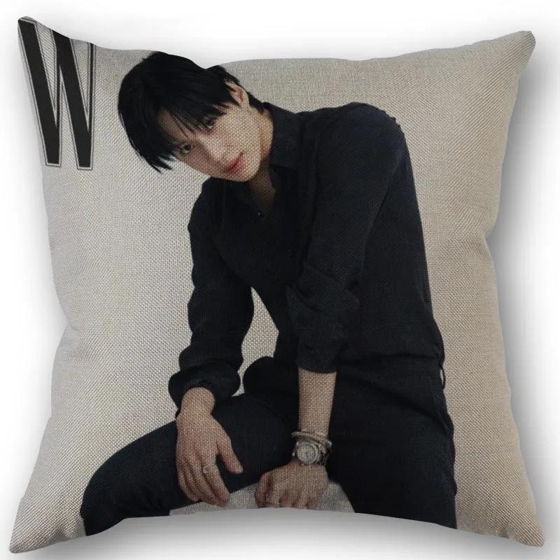 Taemin Kpop Star Pillowcase High Quality Home Textile Cotton Linen Fabric 45x45cm One Side Decoration Pillow Cover New 0519